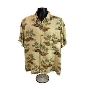 Blue Sky Vintage Hawaiian Shirt With Classic Car